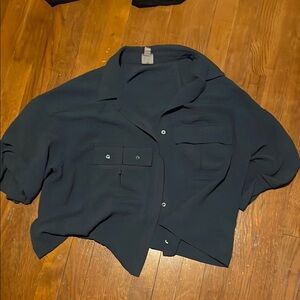 Dark Green Button-Up Shirt